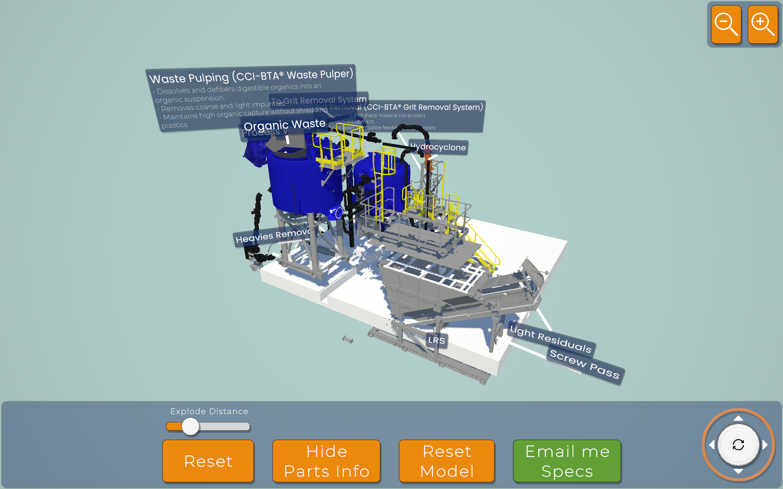 Exploded view interaction