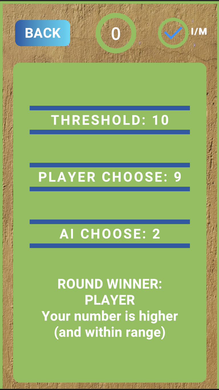 Round result breakdown