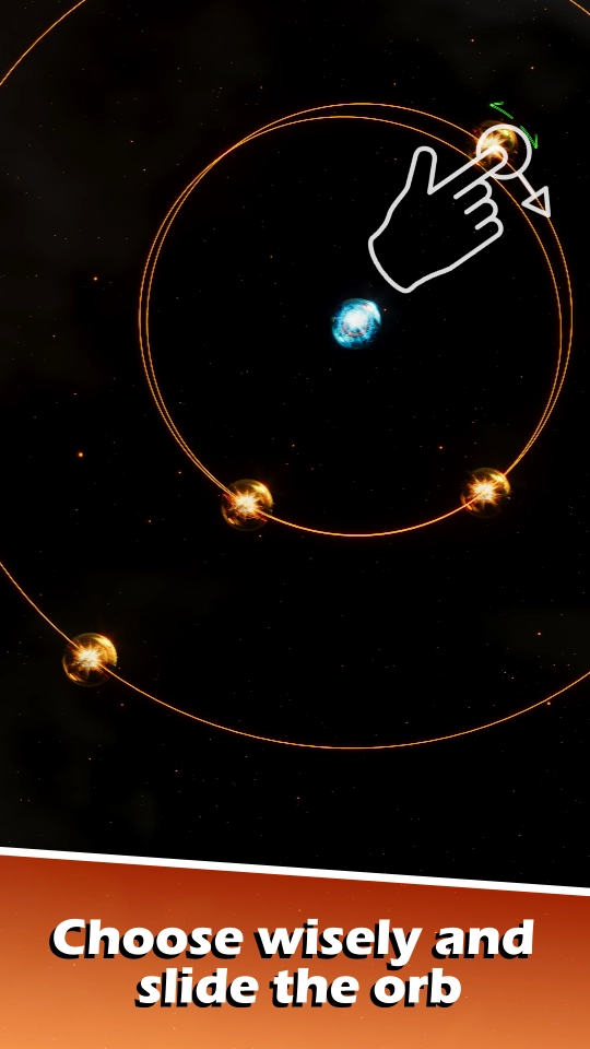 Orbit Destruction energy theme render of layered orbit rings.