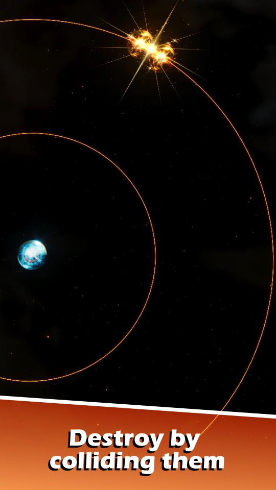 Orbit Destruction energy theme frame of a timed impact.