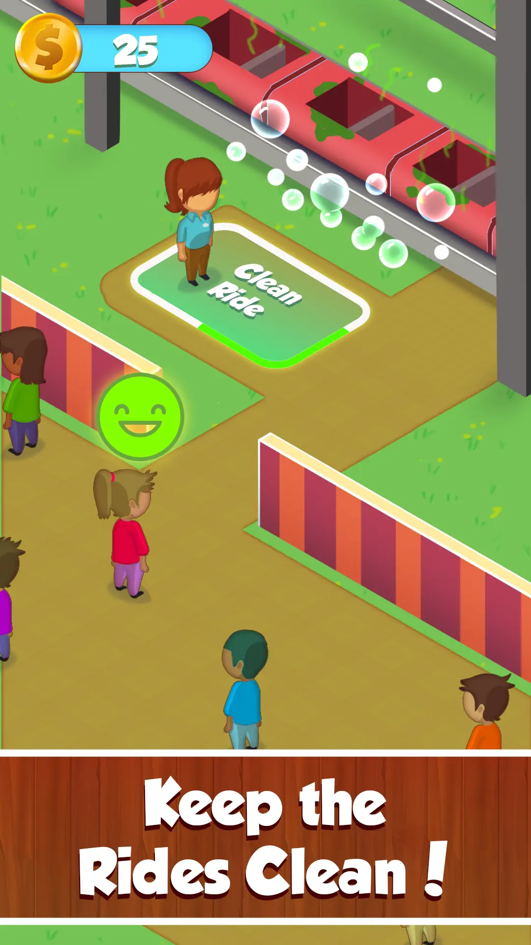 Rollercoaster Retreat storyboard of guests reacting to park expansions.