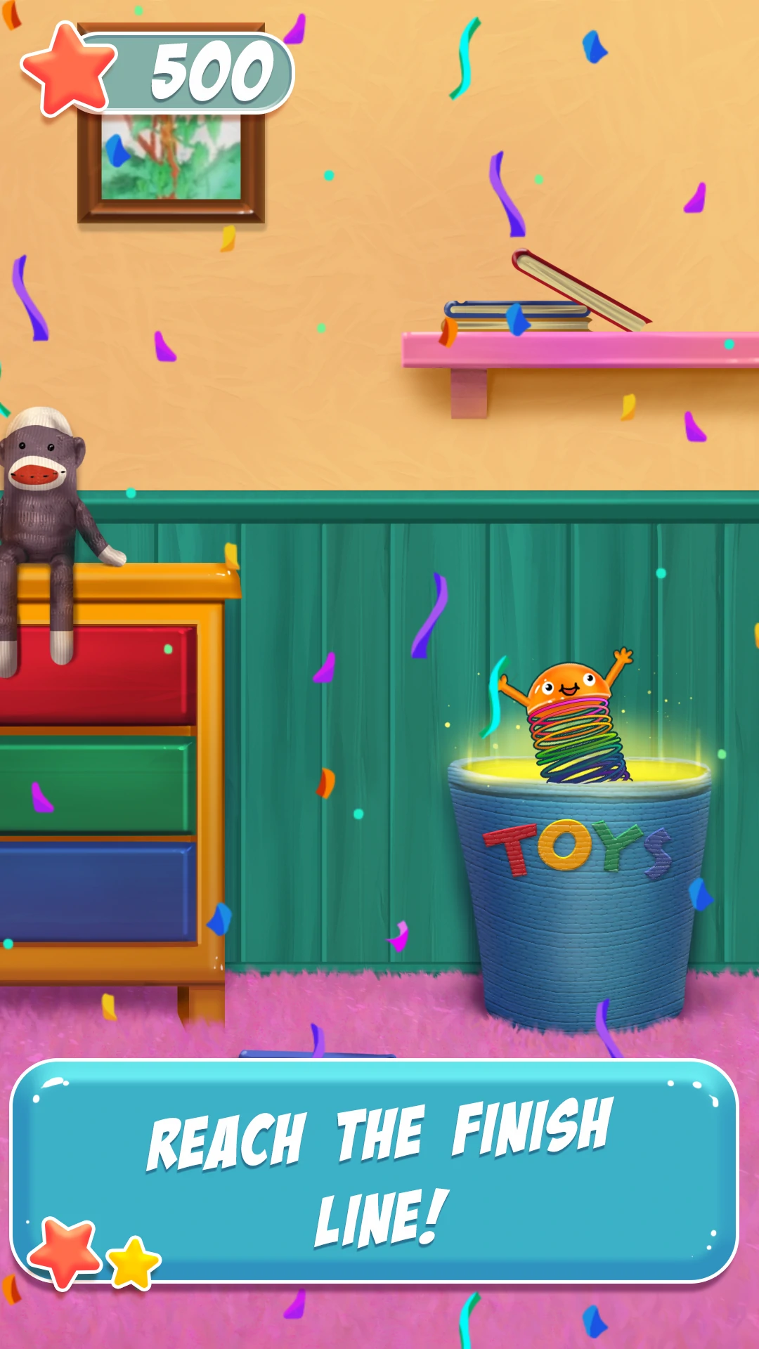 Spring Flip 3D screenshot emphasizing double-jump mechanics.