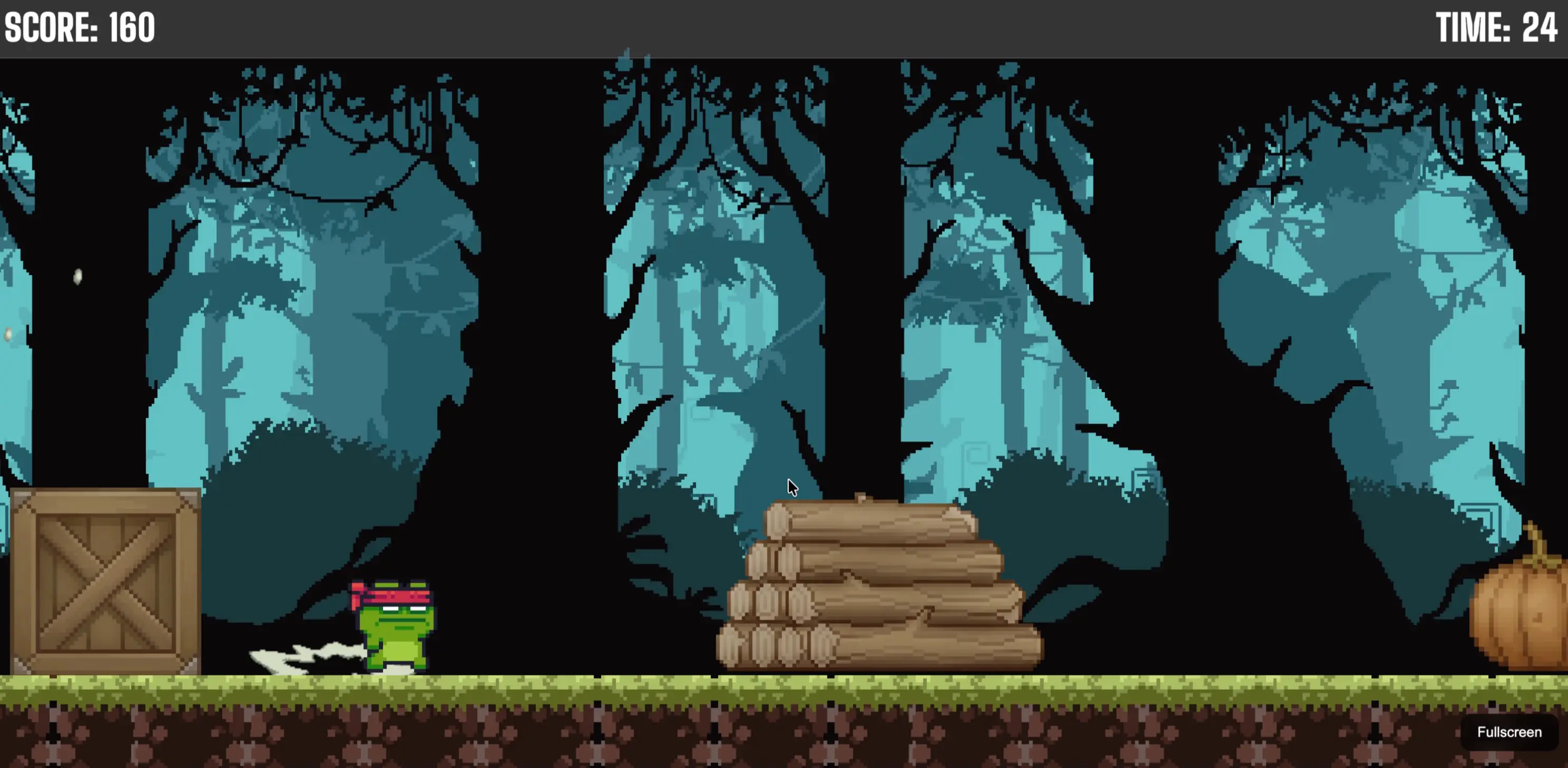 Endless Runner gameplay with obstacles