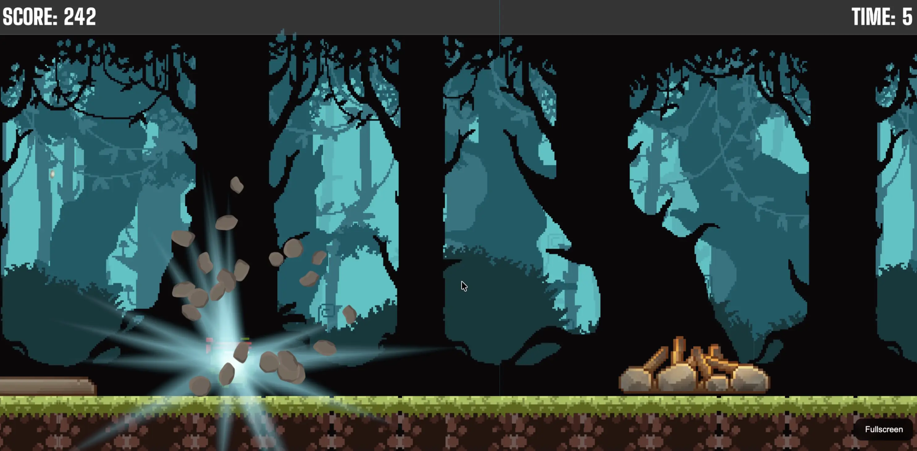 Endless Runner player death effect