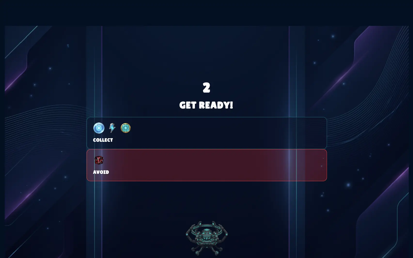 Falling Fetch countdown before gameplay