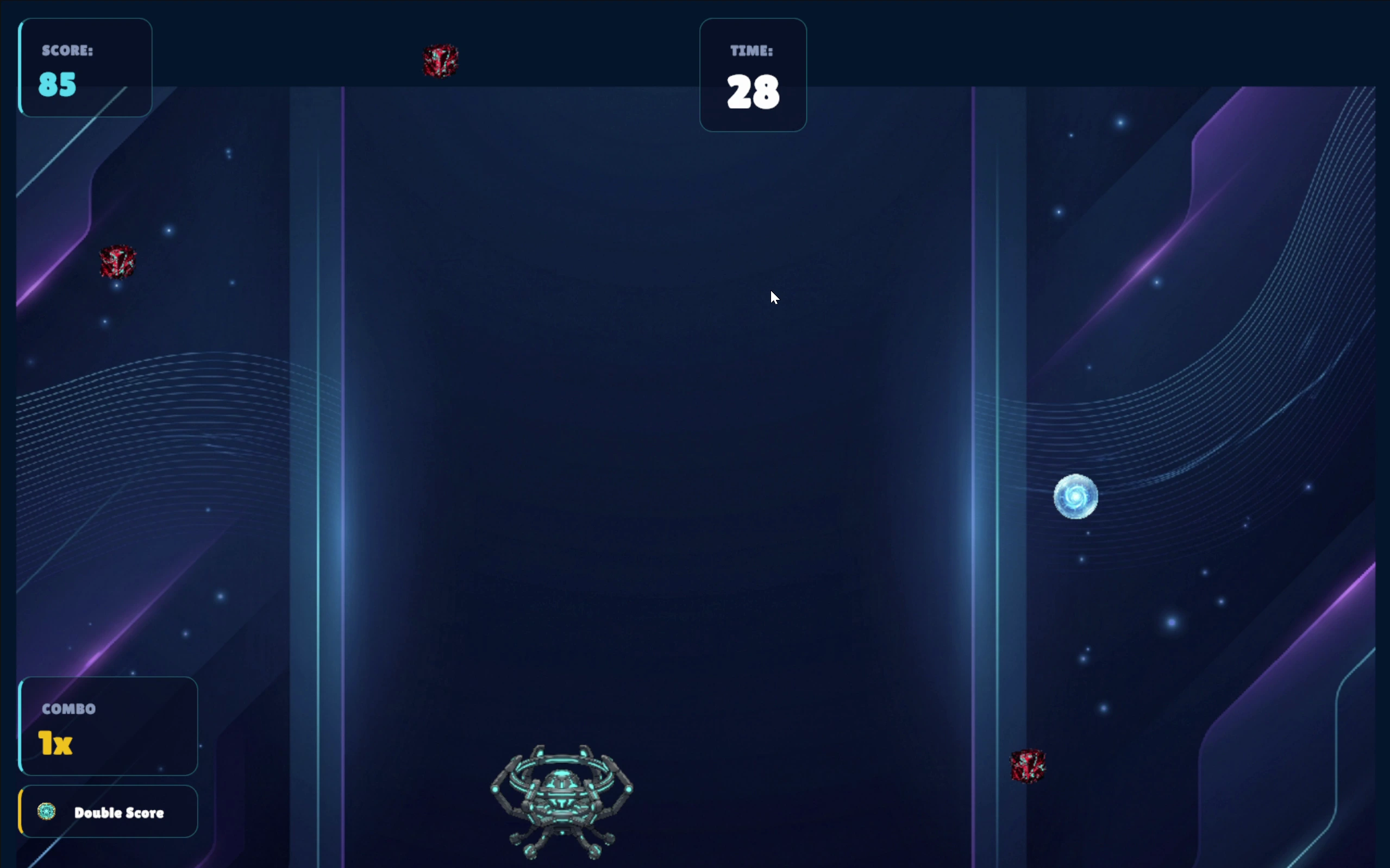 Falling Fetch double score power-up active